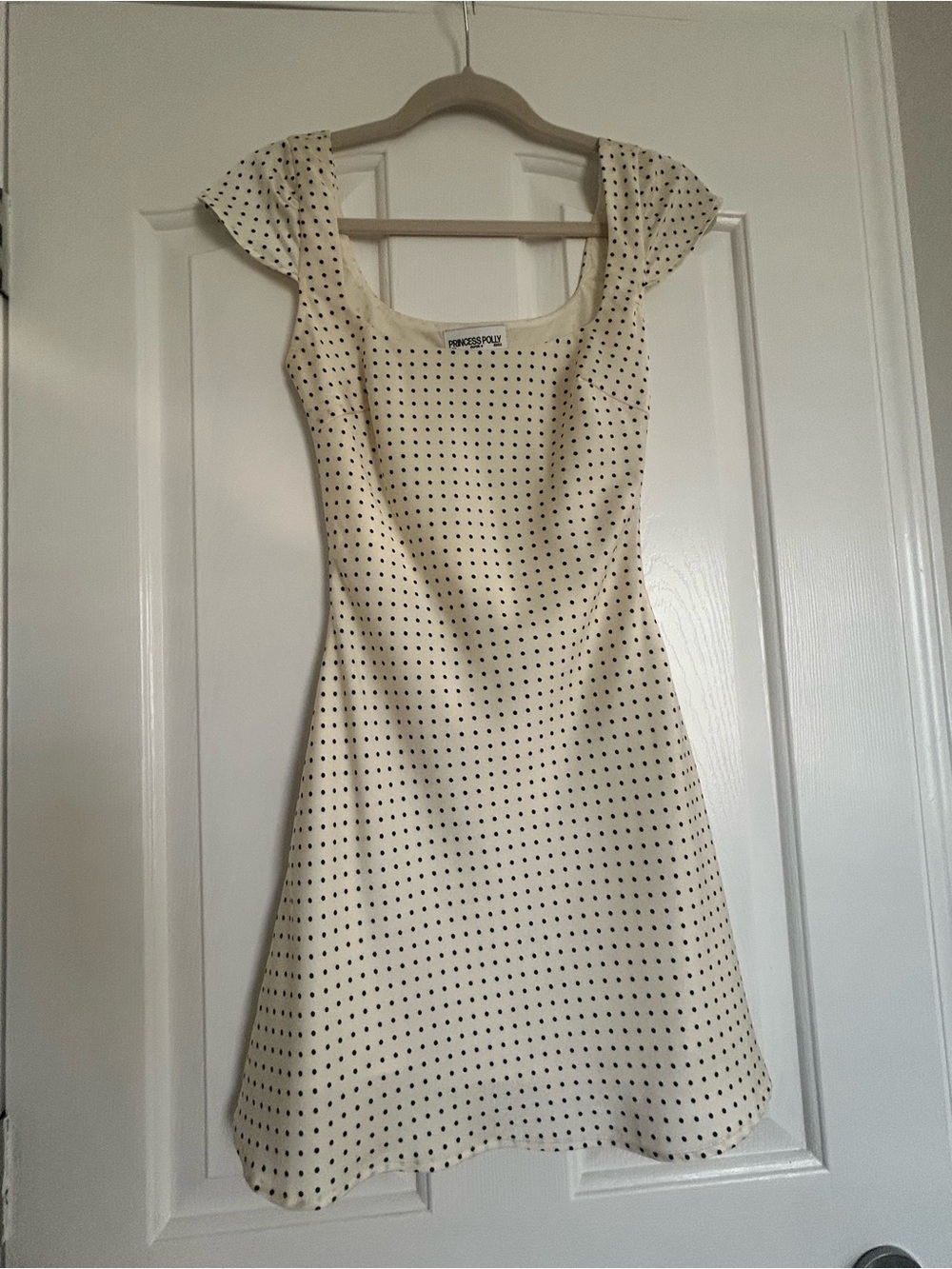 Princess Polly White Satin Polka Dot Slip Dress - Picture 4 of 6